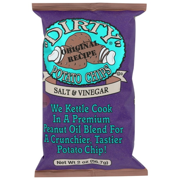 Dirty Chips Potato Chips Salt And Vinegar, 2 Oz