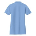 thumbnail image 6 of Womens Core Blend Cotton/Polyester Pique Polo Light Blue 3X-Large, 6 of 6