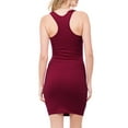 thumbnail image 4 of MixMatchy Women's Fitted Sleeveless Sexy Bodycon Round Neck Mini Dress, 4 of 7