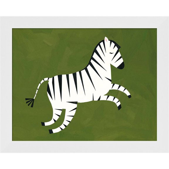 Great Art Now Zebra by Emily Kopcik, Framed Wall Art, 18W x 14.5H