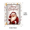 thumbnail image 2 of QISIWOLE Christmas Gift Card Book, Santa Claus Themed Spiral Bound Holiday Card Album, 7.8x5.5in Paper Card Holder, for Christmas Stocking Stuffer Gifting and Money Holder, 2 of 6