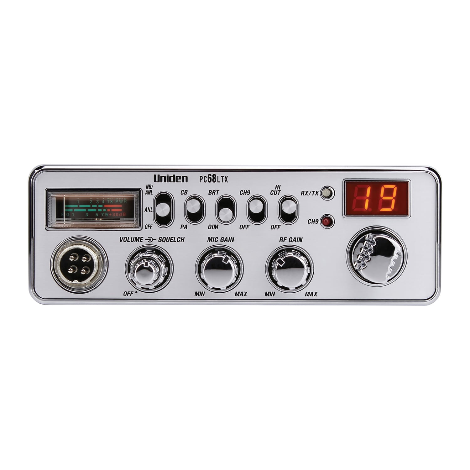 Uniden PC68LTX 40-Channel CB Radio (Without SWR Meter) & BC7 Accessory CB/Scanner Speaker, 843631170038