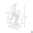 thumbnail image 1 of Car Blind Spot Mirrors Universal Wide Angle Side Mirror Covers Auxiliary Rear View Round White M, 1 of 6