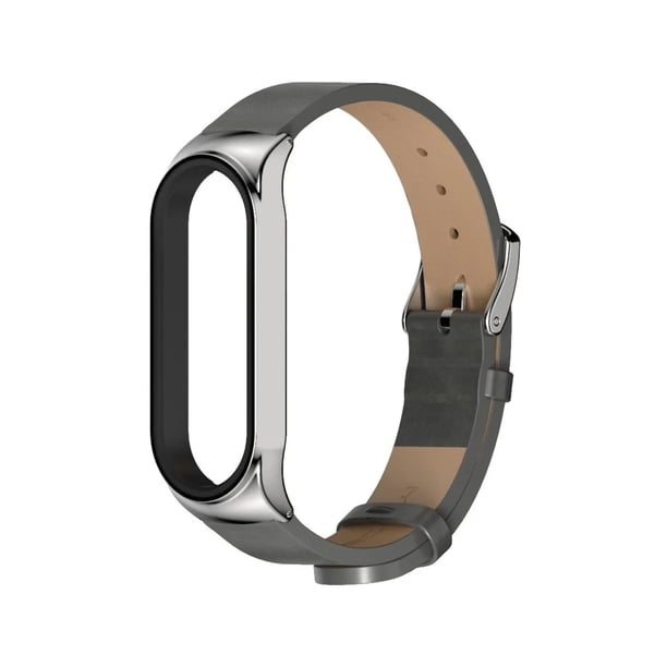 Correa Para Xiaomi Mi Band 8/9/10 Piel Y Acero Inox +1 Mica