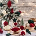 thumbnail image 3 of Conjunto de 30 Esferas Navideñas de Terciopelo para Fiesta Ouddy, 3 of 7