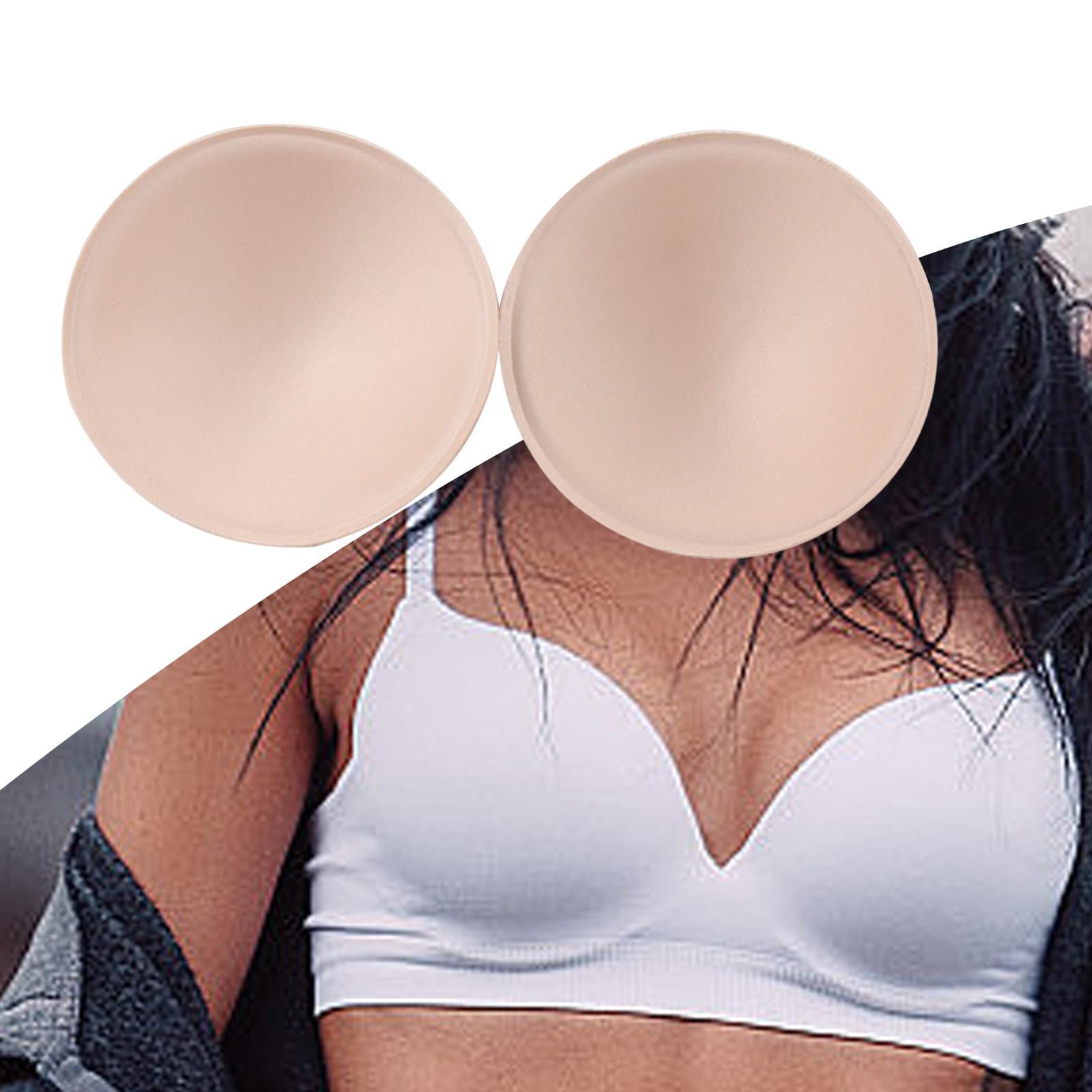 URSMART Round Bra Inserts Pads, Removable and Washable Bra Cups