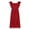Red, variant on Moocorvic Girls Dresses Ruffle Sleeve Backless Tiered Swing Casual Sundress Party Outfits Girls Long Dress 14-15Years,Yellow