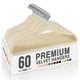 thumbnail image 1 of Velvet Hangers HOUSE DAY, 60 unidades, color beige, ropa antideslizante, 1 of 9
