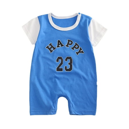 

Amidoa Pajamas for Kids Girls Sleeveless Bandage Graphic Prints Onesie Baby Rompers Boys 4m