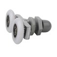 thumbnail image 1 of Shower Door Wheels, Double Twin Top / Bottom Shower Door Rollers / Runners / Pulleys / Wheels Bathroom Replacement(4pcs, gray), 1 of 4