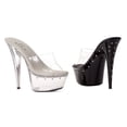 thumbnail image 3 of Womens Ellie Shoes E-609-Harmony 6" Heel W/ Rhinestones On Platform. 12 / Clear, 3 of 3