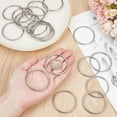 thumbnail image 3 of 20 Pcs Metal Rings DIY for Craft 2 Inch 304 Stainless Steel Dream Catcher Rings Round Macrame Craft Linking Ring DIY for DIY Crafts Dream Catcher Supplies, 3 of 5