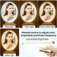 Gymax 4 Color Dimming White Hollywood Vanity Lighted Makeup Mirror