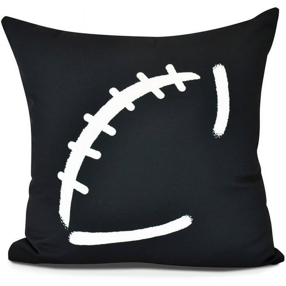 Football Geometric Print Pillow