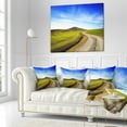 thumbnail image 2 of Designart Rural Road and Olive Trees Uphill - Landscape Printed Throw Pillow - 18x18, 2 of 4
