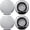 Silver, variant on Tire Covers for RV Wheel (4 Pack Silver), Moonet Oxford Waterproof UV Sun Protectors for Motorhome Boat Trailer Camper Van SUV ,D74cm x H28cm for Diameter 27"-29"