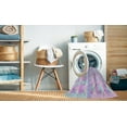 thumbnail image 2 of Ahgly Company Machine Washable Indoor Rectangle Transitional Lavender Blue Area Rugs, 2' x 5', 2 of 7