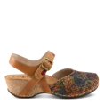 thumbnail image 5 of Spring Step L’Artiste Women's Koraline Mary Jane Flat Shoes – Hand Painted Floral Leather, Cushioned Microsuede Footbed, Adjustable Ankle Strap, 2″ Cork Wedge Heel, 5 of 8