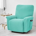 thumbnail image 2 of AIGIA Stretch Recliner Chair Covers 4-Piece Soft Sofa Cover 1 Seat Couch Cover Jacquard Recliner Slipcover with Pocket, 2 of 6