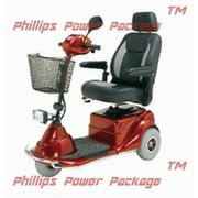 Merits Health Products - Pioneer 3 - 3-Wheel Scooter w/ On-Board Charger - 20"W x 20"D - Red