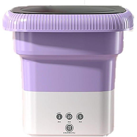 Portable Folding Washing Machine, Mini Portable Washer with Spin Dryer, Collapsible Laundry Machine for Travel & Apartments, Compact Washer for Baby Clothes & Delicates