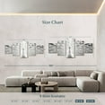 thumbnail image 4 of Elephant Stock Pearl White Peacock Wall Art - Horizontal Multi Panel Canvas - 5 Pieceliving Room Wall Decor - Photography Animal Multi Panel - White And Black Decor - 80" x 36", 4 of 8
