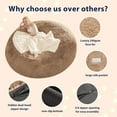 thumbnail image 4 of RAINBEAN Large Bean Bag Chair Cover, Plush Bean Bags Chairs Cover Only Without Filler Included, Beanbag Chairs for Adults, Teens, Kids, Brown 6FT, 4 of 7
