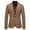 Khaki, variant on jjayotai Mens Tops Clearance Men's Herringbone Tweed Blazer Suit Notch Lapel One-button Wool Blend Sport Coat Jacket Costume