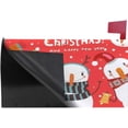 thumbnail image 3 of Coolnut Mailbox Covers Magnetic Oversize Christmas Snowman Circle On Red Seasonal Mail Wraps for Home Outdoor Decor, 25.4"x20.78", 3 of 5