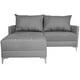 thumbnail image 3 of Sala Esquinera Modular El Bazar Store Montana Gris plata 170x155 cm, Tela Lino nacional, Love seat y taburete, 3 of 7