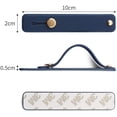 thumbnail image 3 of Removable and Reusable Cell Phone Grip Strap, Telescopic Finger Kickstand Bracket Universal Silicone Phone Holder Stand and Portable Finger Loop for Most Smartphones Case (Navy), 3 of 5
