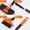 Orange, variant on 3 in 1 Weeding Wire Brush Tool Set, Durable Steel Brushes With Ergonomic Handle, Manual Weeder For Patio Driveway Garden Path Use,Orange