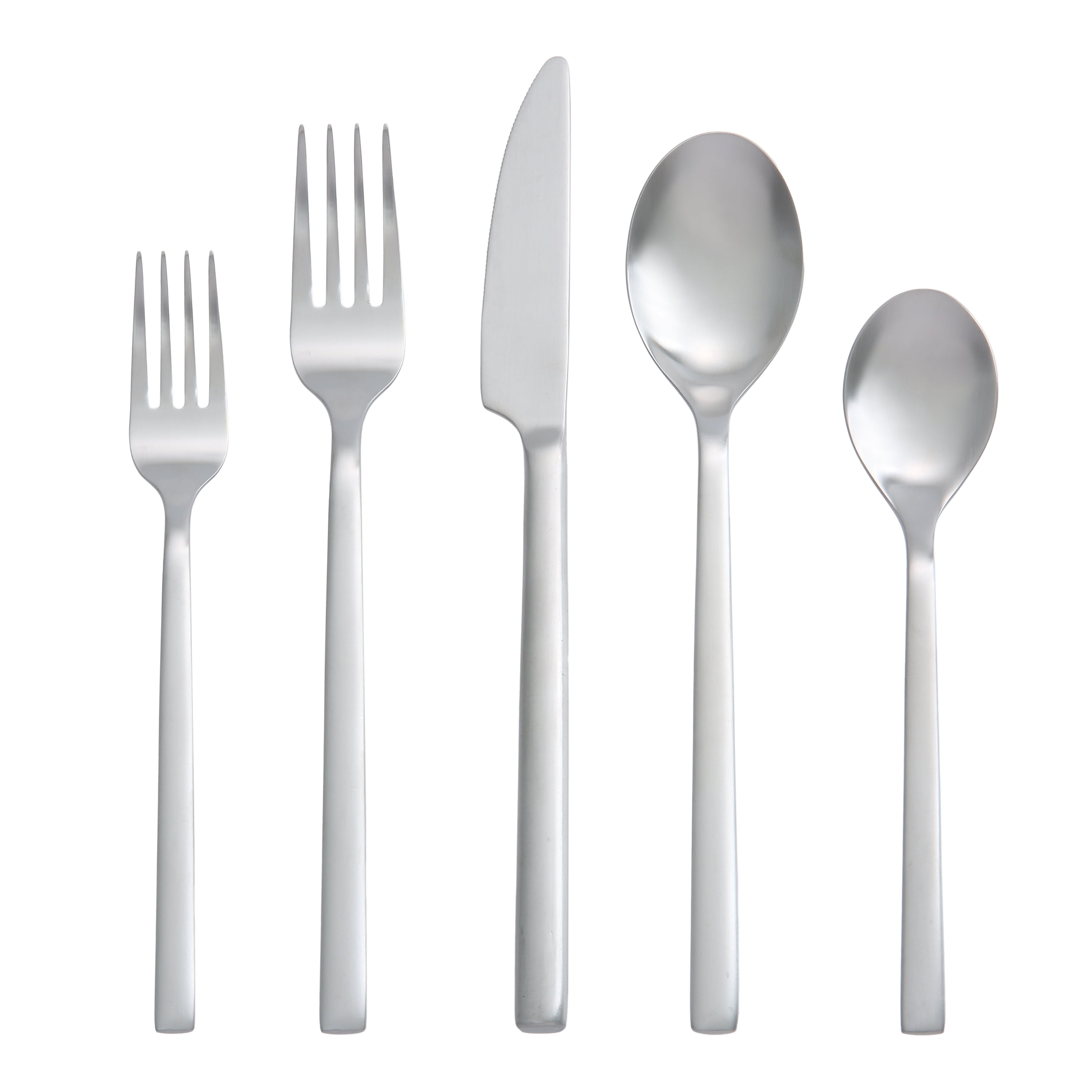 (2 pack) Better Homes & Garden Holden 20 Pieces Satin Finish Flatware Set