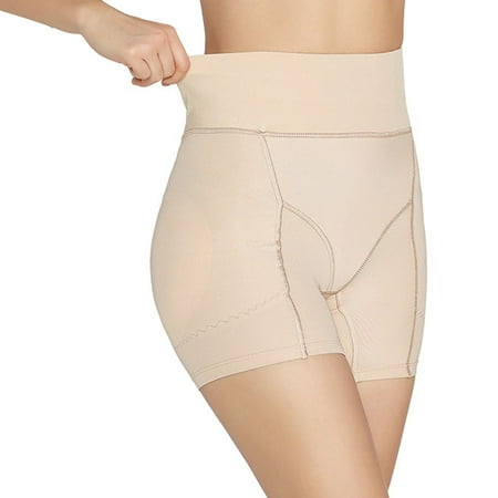 

Homgro Women s Hip Pads Padded Shapewear Shorts Tight Butt Lifting Butt Lifter Slim Shaper Underwear Seamless Nude X-Large