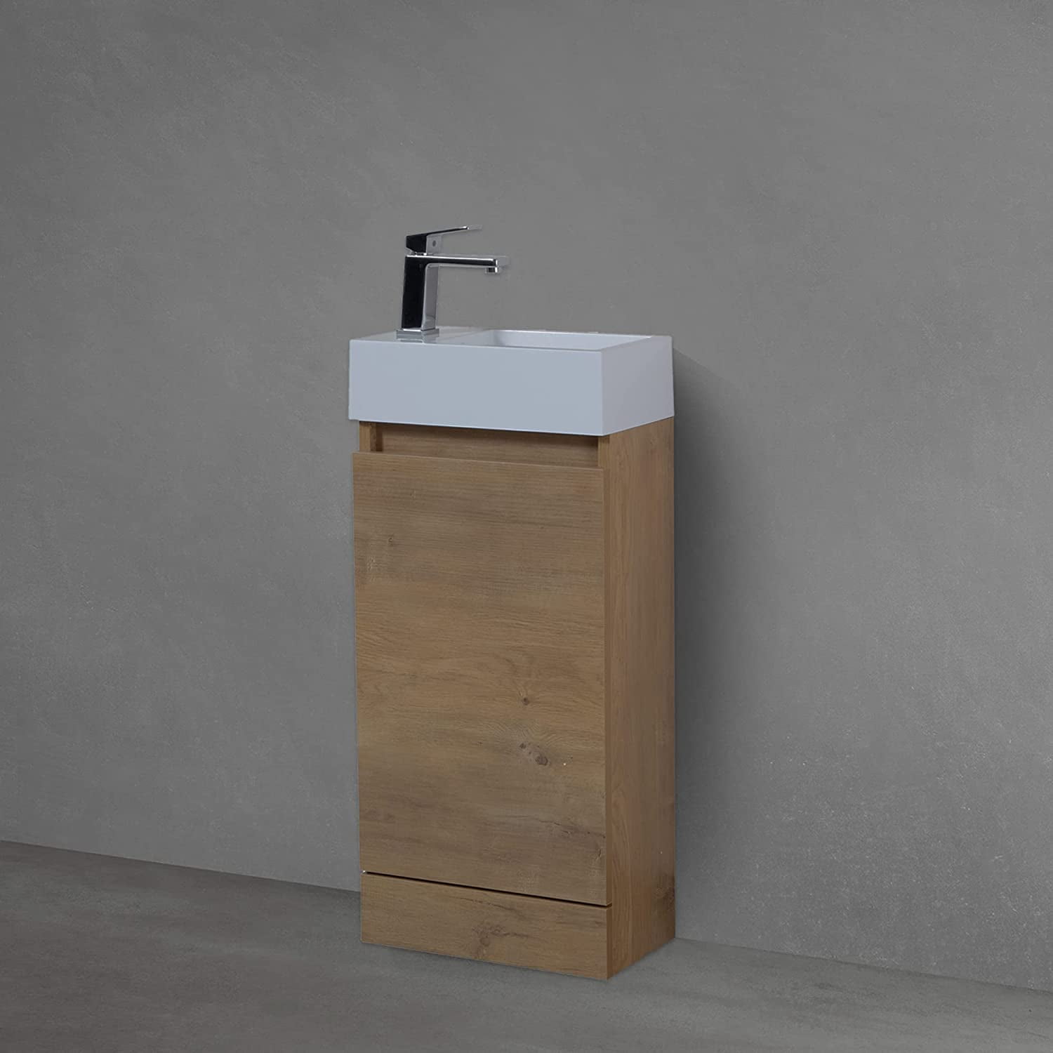 TONA 16” Small Bathroom Vanity with Sink Combo, Floating Vanity