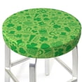 thumbnail image 3 of Naloa St Patrick's Day Round Bar Stool Cushion Cover 12-14 inch, Fits Kitchen, Office, Restaurant Chairs - 13 inch, 3 of 7