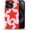 Red Wonky Stars, variant on Compatible with iPhone 14 Plus Case, Coral Marble 14 Plus 2 in 1 Silicone Mixed Hard Pc Case, Durable Shock-Proof Protection Pattern Design