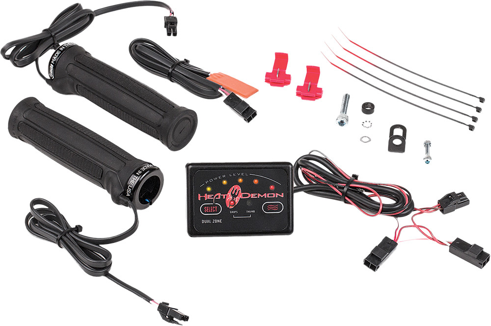 Heat Demon 215047 ATV Heated Grip Kit with Dual Zone Controller
