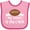 Pink and Fuchsia, variant on Inktastic Football My Daddy is the Coach Boys or Girls Baby Bib
