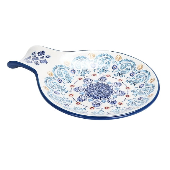 Bico Blue Talavera Ceramic Spoon Rest, House Warming Gift, Dishwasher Safe