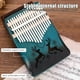 thumbnail image 4 of Piano De Pulgar Kalimba De 17 Teclas, Instrumentos De Piano De Pulgar De Tablero único Musical Portátil Con Protectores De Dedos Adecuados Para Principiantes Amantes De La, 4 of 7