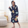 thumbnail image 4 of Ropa de cama Ropa infantil Albornoz grueso con capucha alargado Pijamas de terciopelo para niñas Camisón de poliéster para niñas, 4 of 7