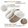 thumbnail image 3 of Women's Slipper Memory Foam Fluffy Soft Warm Slip On House Slippers,Anti-Skid Cozy Plush for Indoor Outdoor, 3 of 7