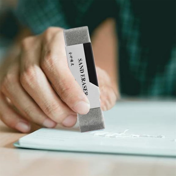 Sand Erasers, Frosted Erasers for Pens, Fountain Pens, and Ink, Home and Office Supplies for Correction, Colored Pencil and Ink Eraser, 1 Pcs, 2.56x0.59"