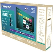Hisense 75 Class 4K UHD LED LCD Roku Smart TV HDR R6 Series 75R6E4