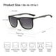 thumbnail image 5 of Gafas de sol cuadradas polarizadas ZENOTTIC para hombre con fibra de carbono, 5 of 6