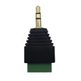thumbnail image 5 of Cerrxian 0.138 In 3 Polos Estéreo Audio Vídeo Macho A 3 Tornillos Terminal Hembra Doble Pista Reemplazo De Auriculares Adaptador Convertidor Balum Sin Soldadura (Paquete De 2), 5 of 5