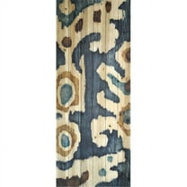 Empire Art Direct Ocean Ikat A Print on Solid Wood Wall Art, 60" x 24", Ready to Hang