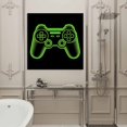 thumbnail image 4 of Wall Art Prints, Green Game Controller Framed Canvas Prints for Bedroom Living Room Bathroom Office, Modern Art Gaming Handheld Black Gallery Wrap Wall Art Poster for Gifts Home Decor 16"x16", 4 of 9