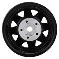 thumbnail image 2 of Lot de 4 jantes et moyeux en alliage d\'aluminium de 1,9" pour chenilles RC 1/10 pour Axial SCX10 TRX4 (noir), 2 of 4